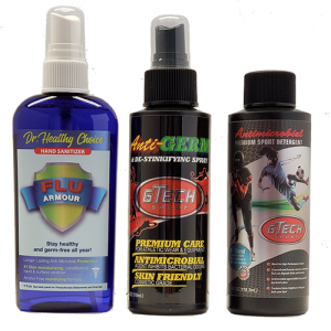 Travel Size Sanitizer, Spray and Detergent